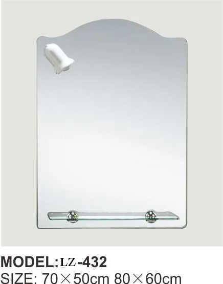 Customized Wholesale Bathroom Sliver Mirror with Light Irregular Furniture