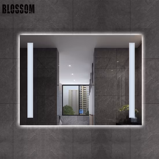 Irregular Shape Smart LED Back Light Bathroom Mirrors Decor Wall