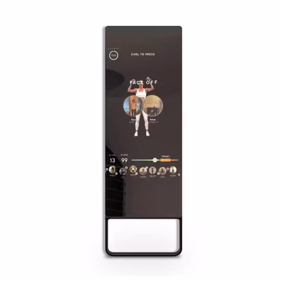 Suporte de chão de 32 polegadas Display LCD quiosque Android Touch Screen interativo Espelho de fitness mágico inteligente para treino